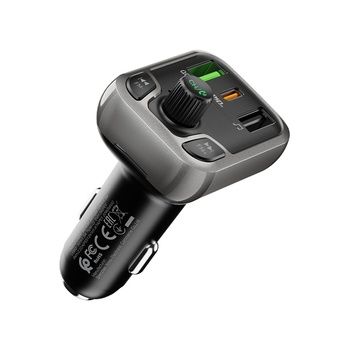 Transmiter FM BC38 Flash MP3, Bluetooth - Typ C + 2x USB+microSD 20Wat