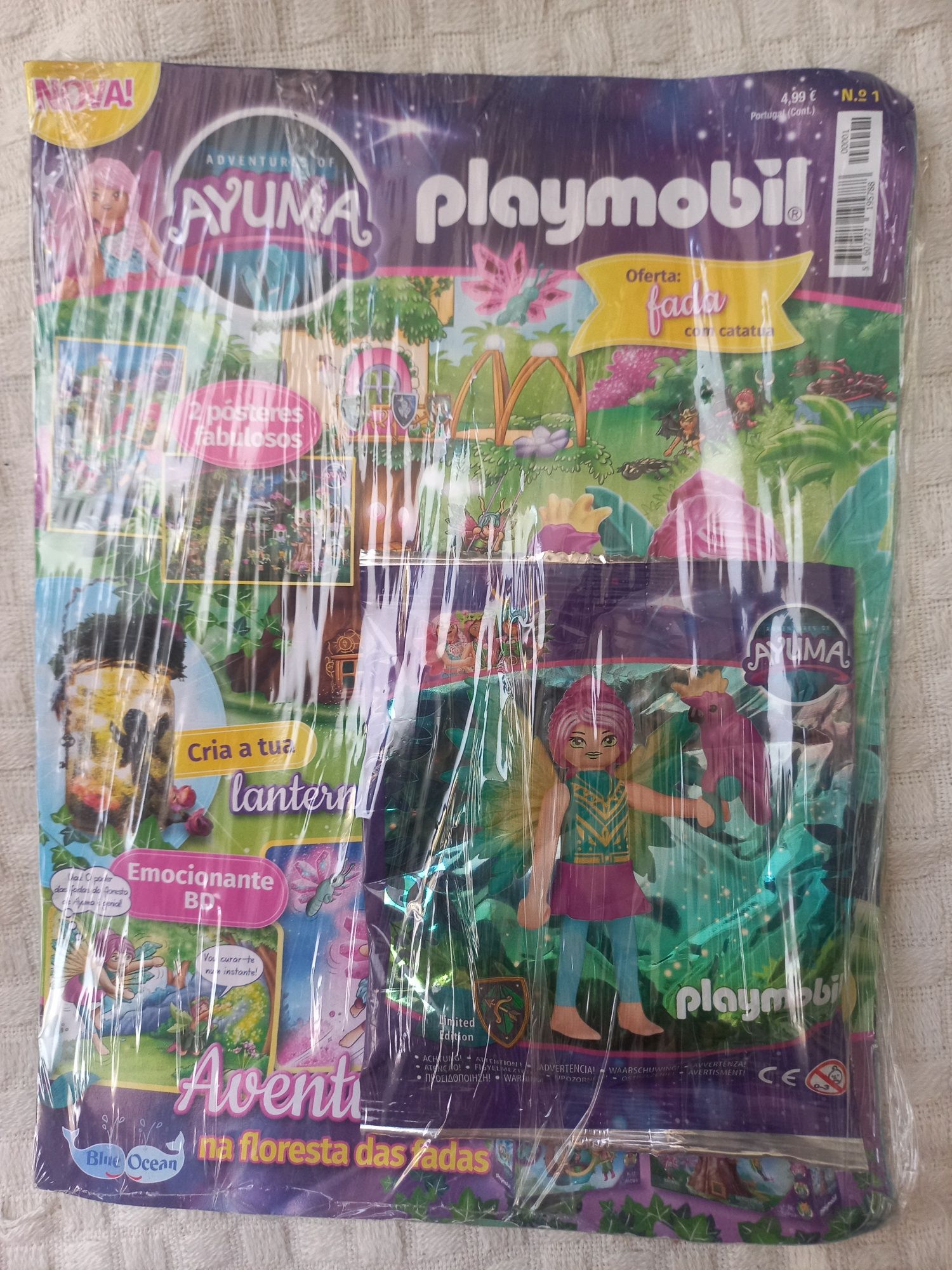 Revista Playmobil n°1 , Nova, contém boneca e  2 posters