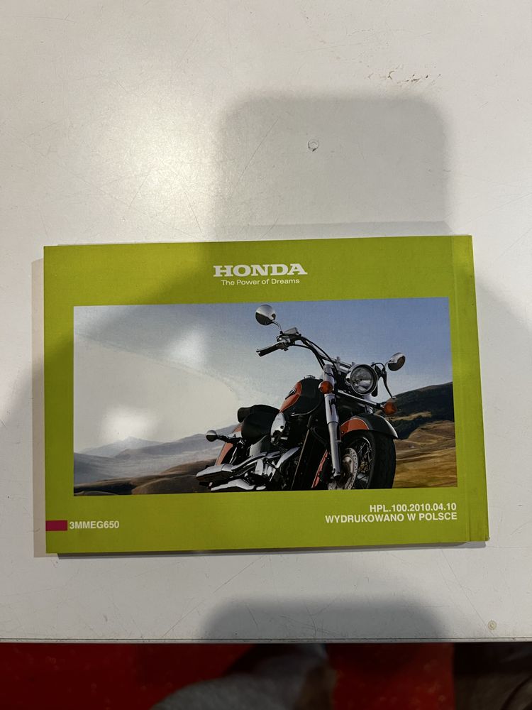 Instrukcja obsługi do Hondy VT750C