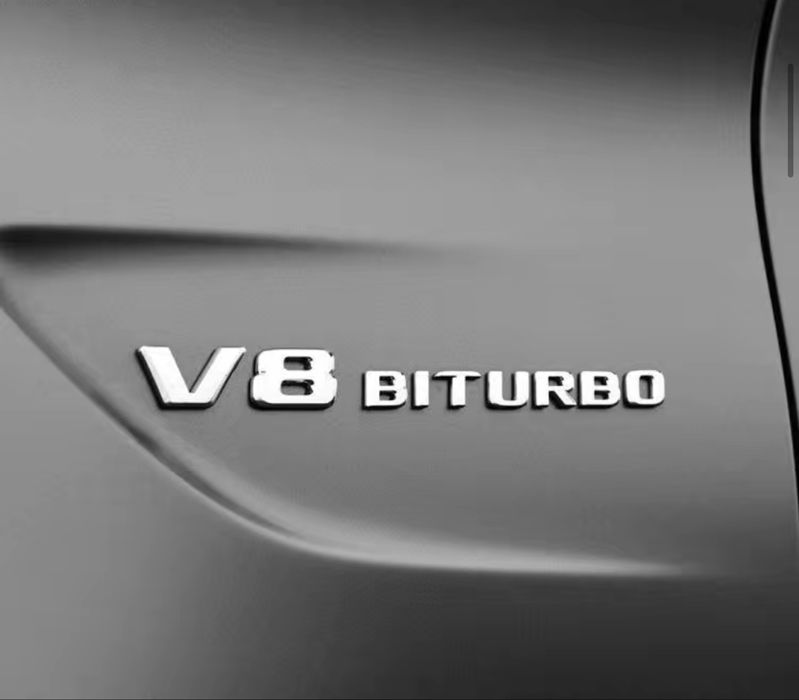 Шильдик наклейка V8 biturbo 4matic+ для Mercedes-Benz