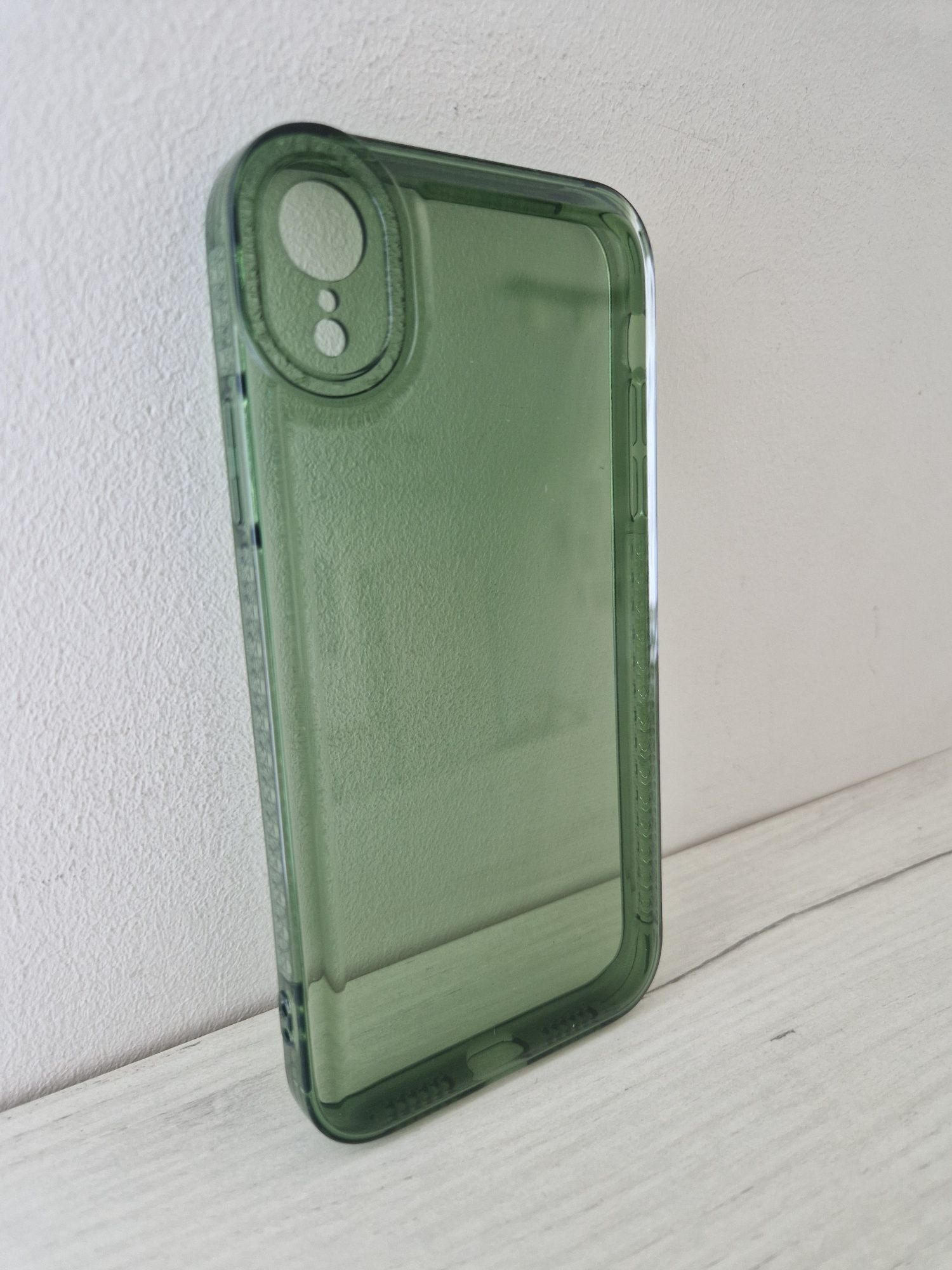 Etui Crystal Diamond 2mm Case do Iphone XR Przezroczysty zielony