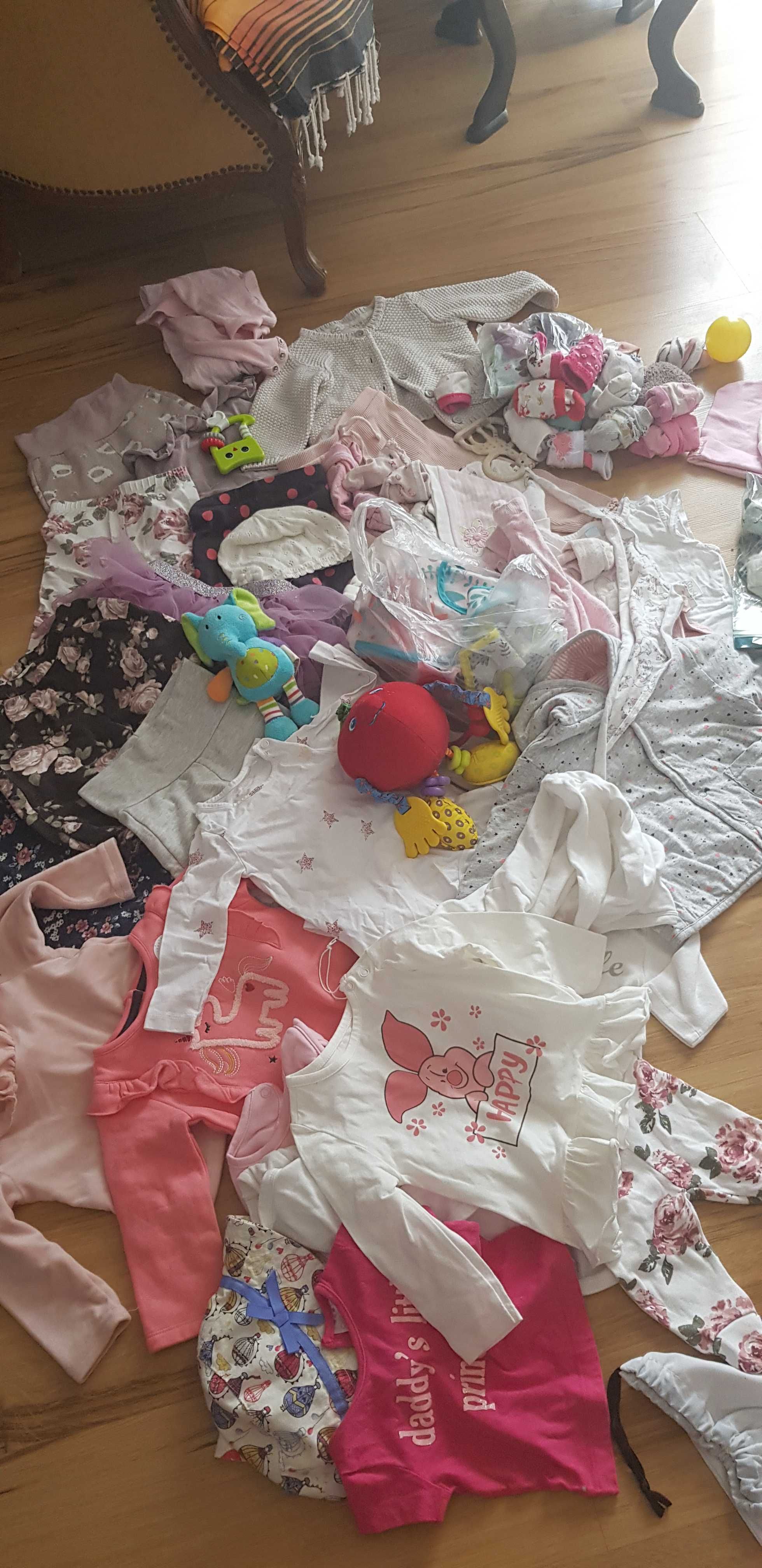 Paka ubran dla dziewczynki 62-80 hm zara smyk