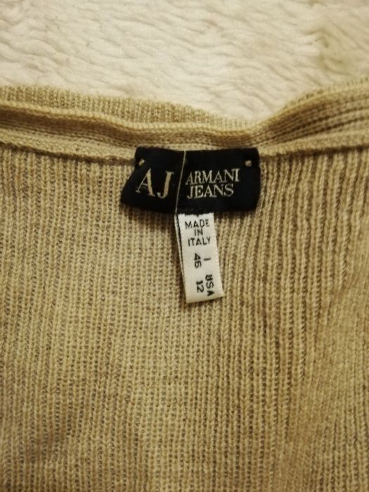 sweter AJ 10/12 M/L sweter AJ 38/40 beżowy wełna, sweter AJ 38/40 beż