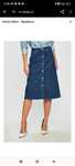 Spódnica midi jeansowa jeans Calvin klein guziki spódnica jeansowa