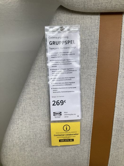 Cadeira p/ gaming/escritório ikea