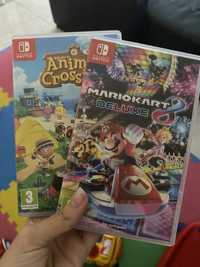 Jogos Nintendo Switch (Animal Crossing e Mario Kart)