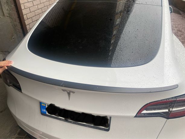Спойлер Tesla Model Y 3 MY M3 карбон накладка багажника