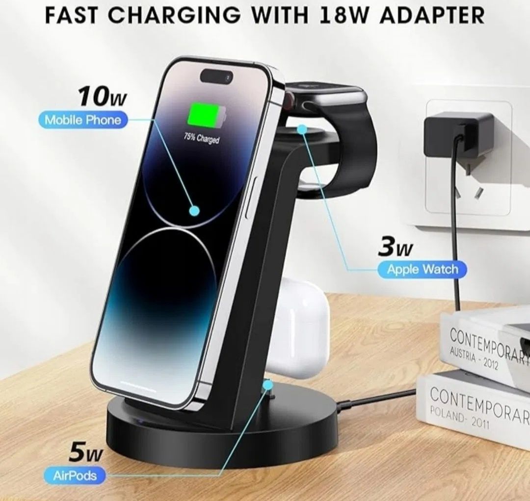 Ładowarka Bezprzewodowa 3w1 CW350