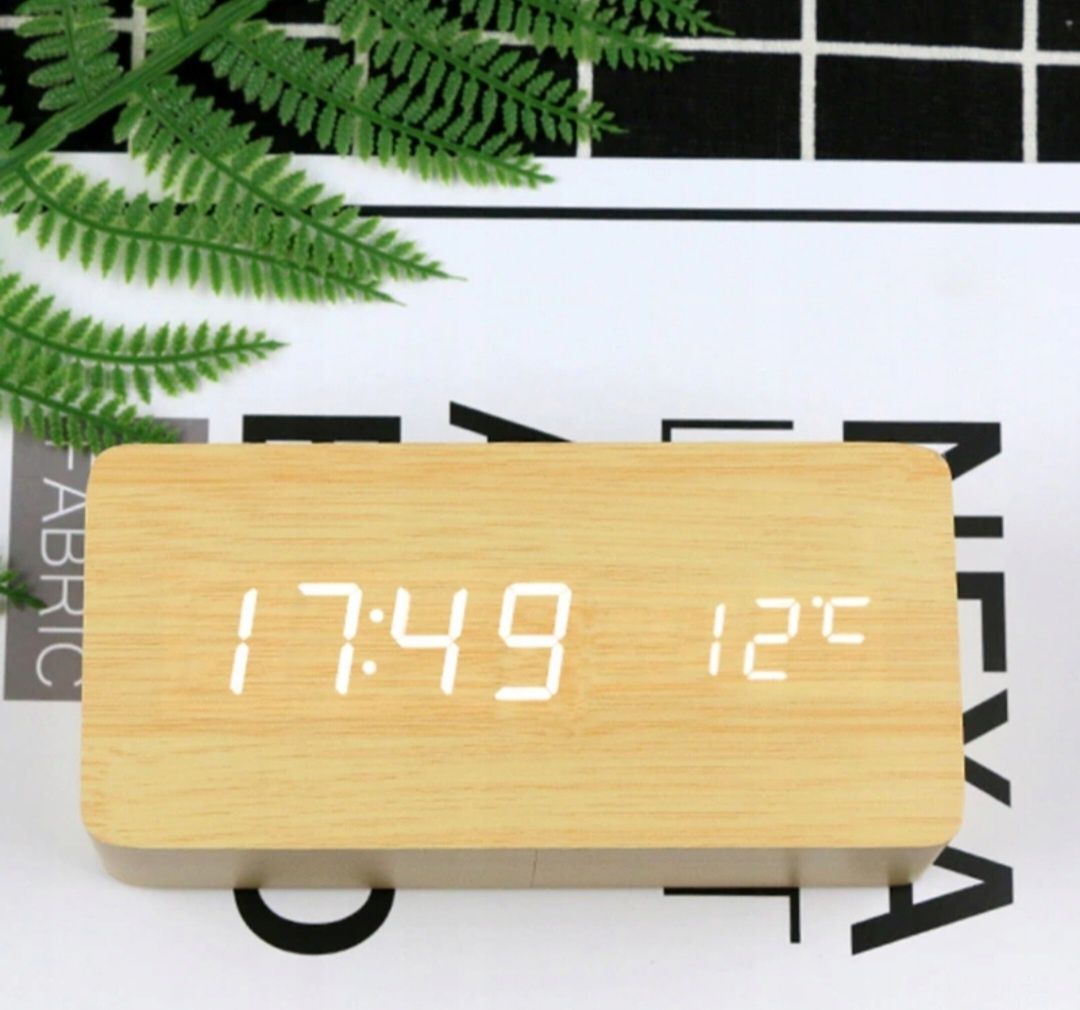 Budzik Zegar Termometr Elektroniczny Zegarek Alarm