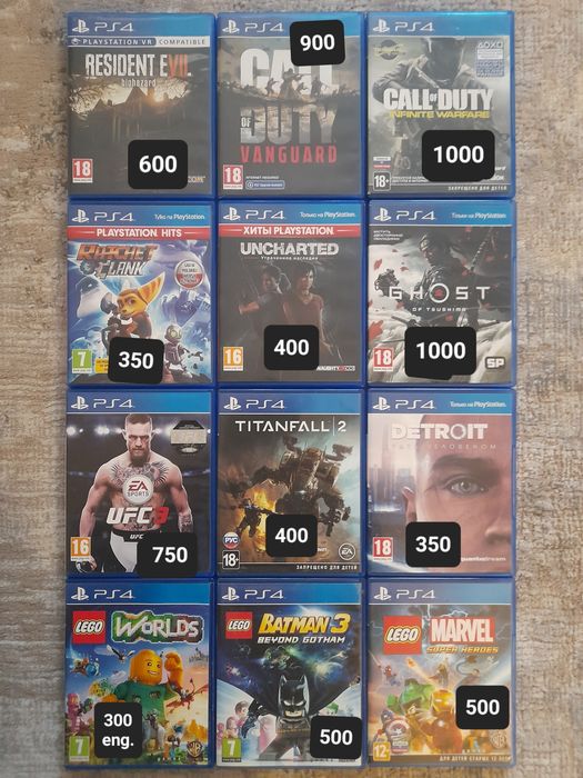 Оригінальні диски на ps5 ps4 Ціна за весь комплект