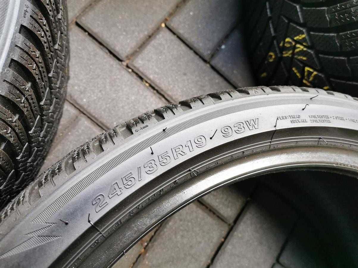 245/35 93W R19 BRIDGESTONE Blizzak LM005 7mm 2021r Zimowe 4szt Opony