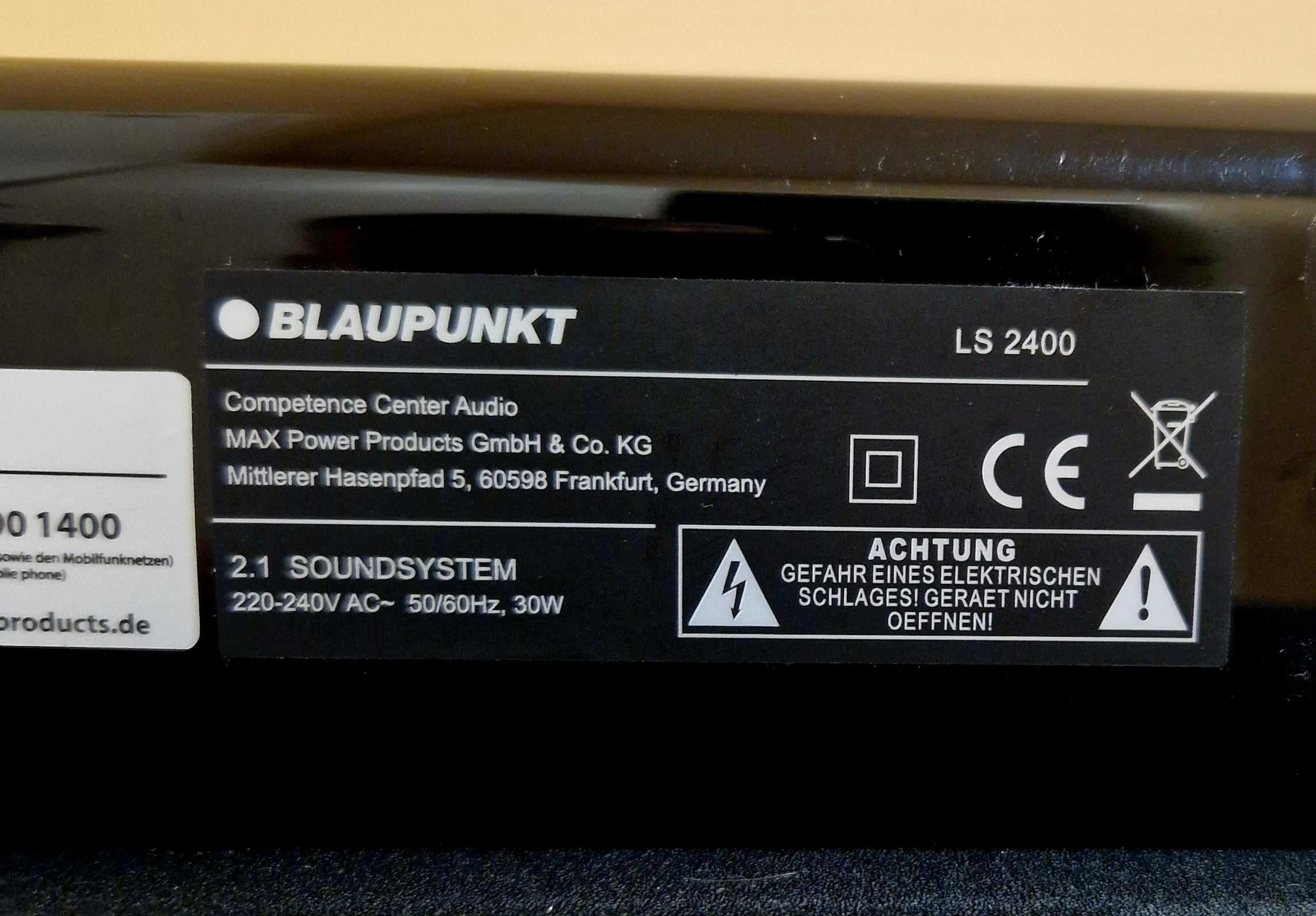 blaupunkt ls 2400 беспроводная колонка блютуз саундбар сабвуфер