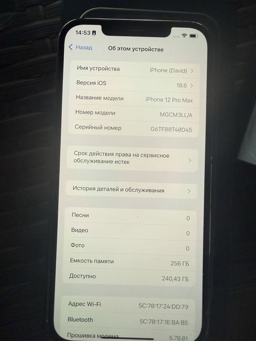 Iphone 12 pro max 256 gb