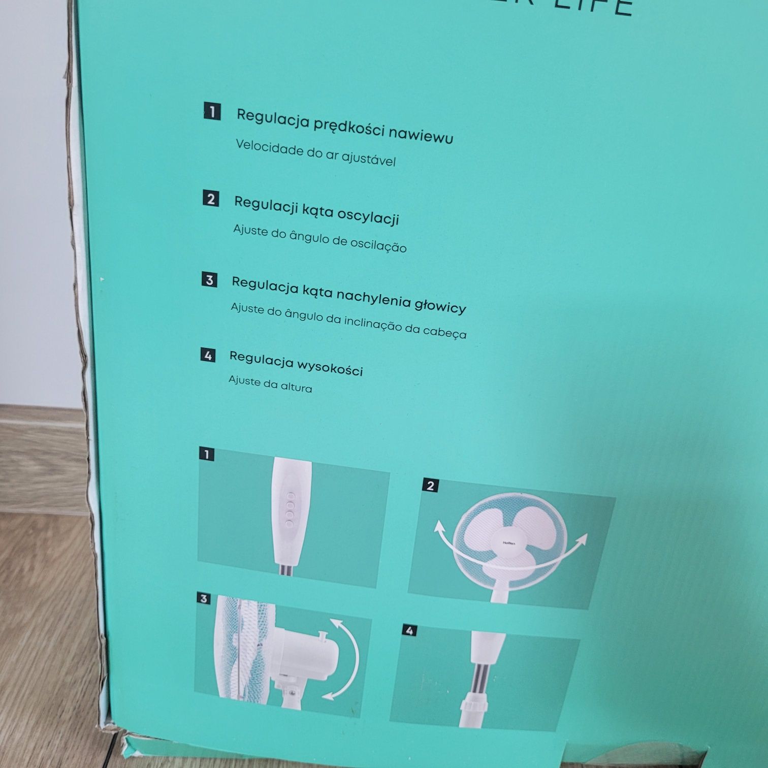 Wentylator stojący wiatrak hoffen nowy