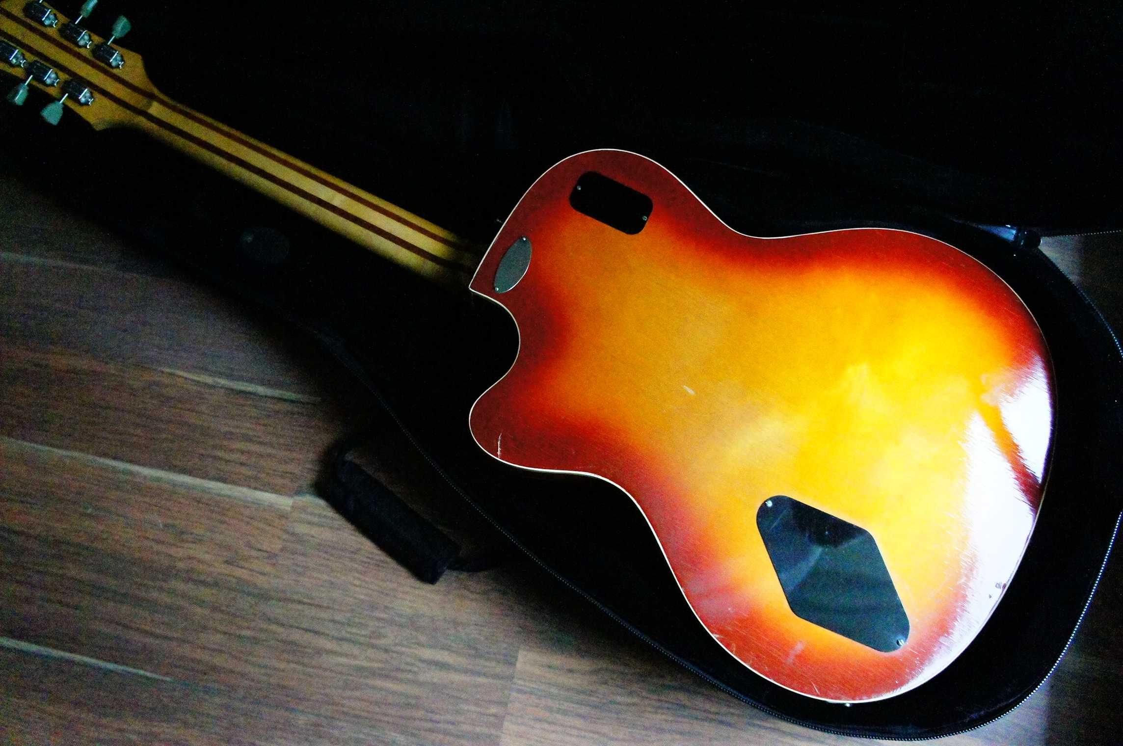 Gitara elektroakustyczna Defil JOWITA Hollow body idealny stan