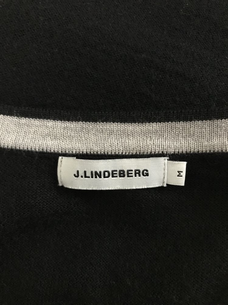 J.Lindeberg sweter męski M 100% wełna merino