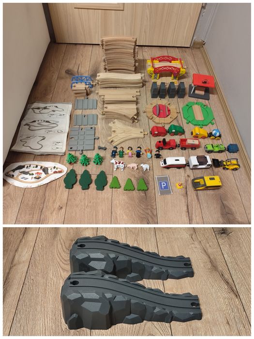 Drewniana kolejka Playtive - komplet + dużo dodatków