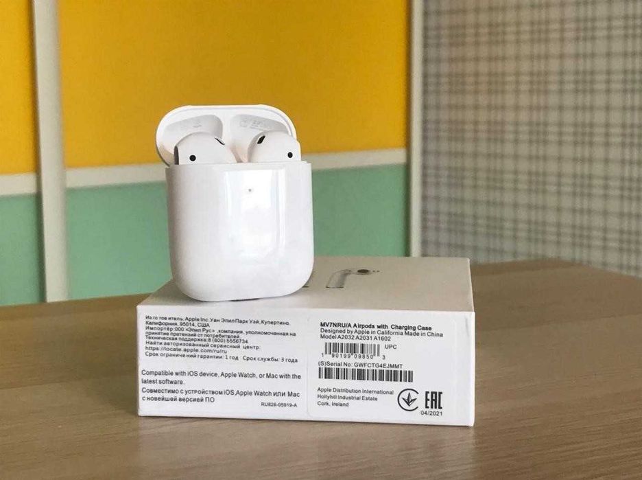 Беспроводные Airpods 2 Airoha 1в1 + чехол
