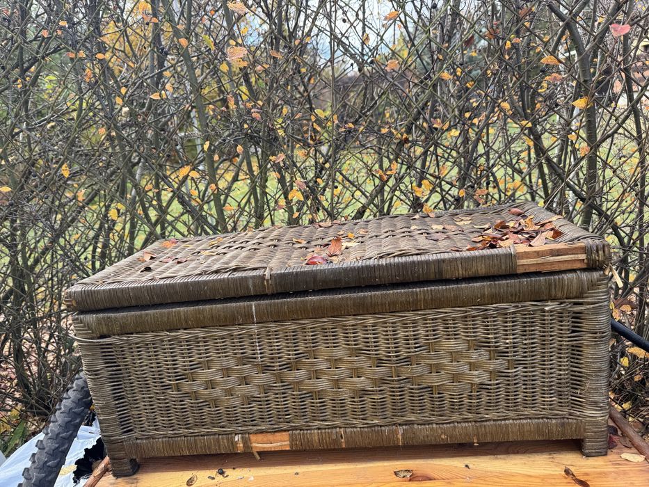 Kosz wiklinowy vintage