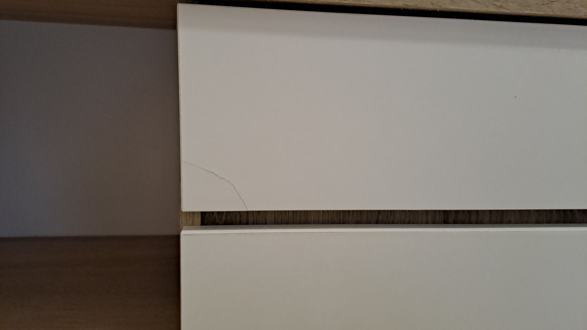 Komoda dąb sonoma/biała 120 cm.