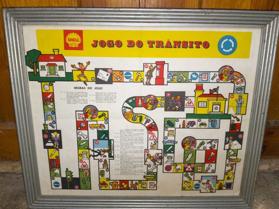 Jogo do Trânsito Shell vintage