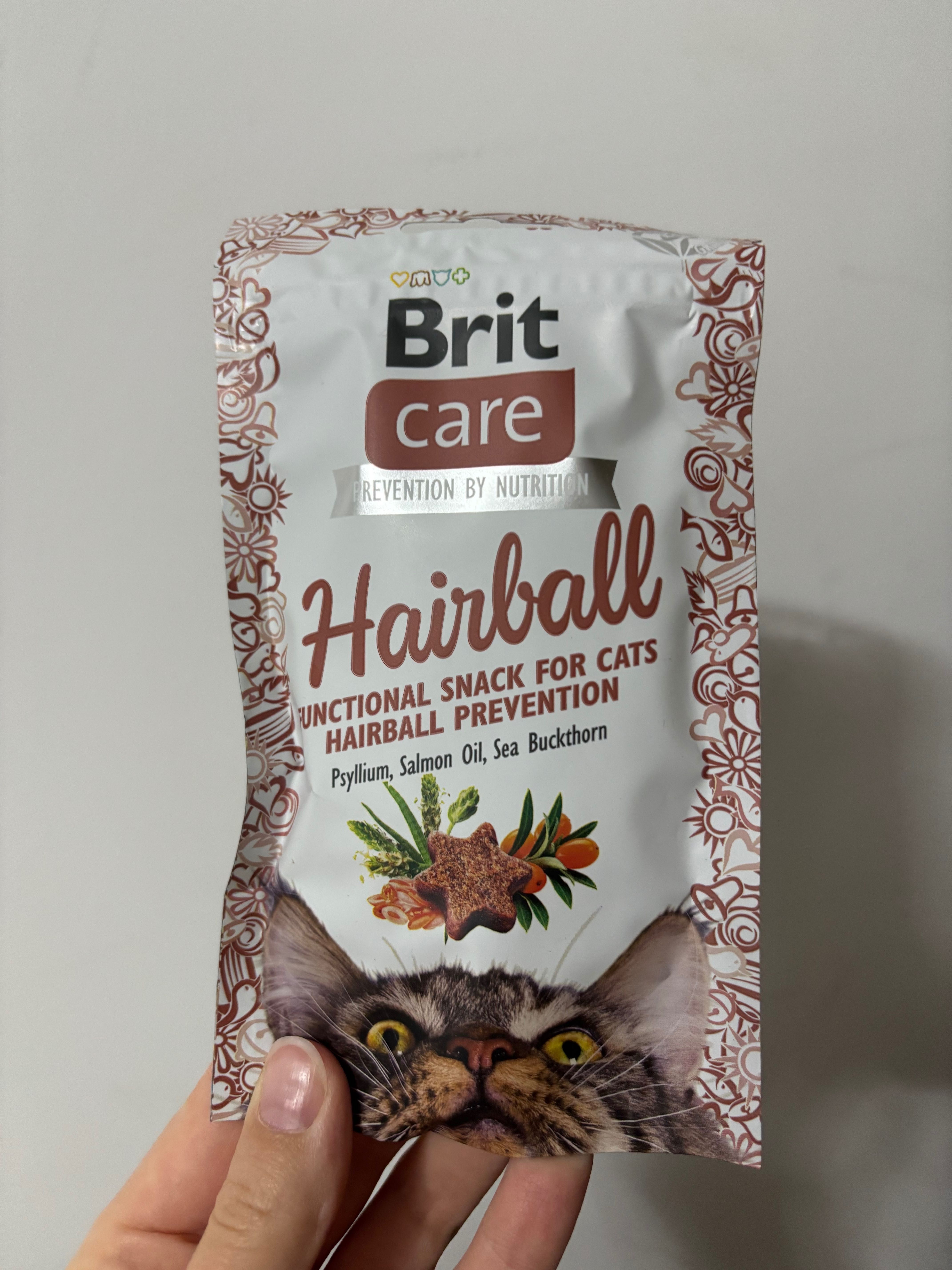 30op brit care superfruits hairball smaczki odklaczanie nagroda