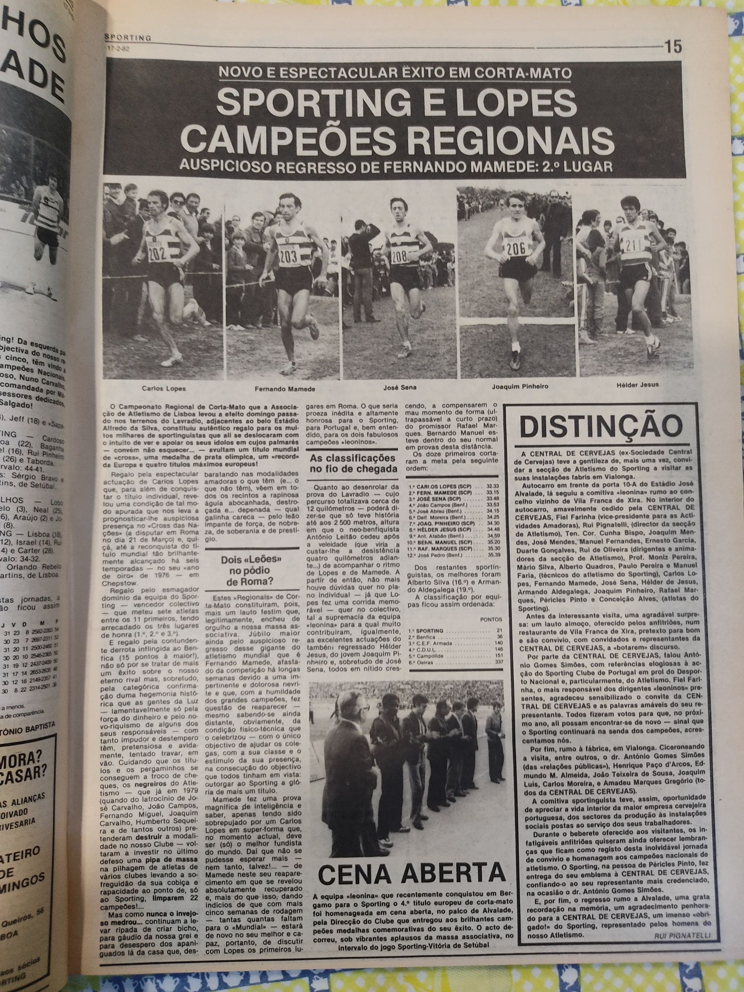 Jornal Sporting janeiro a dezembro de 1982