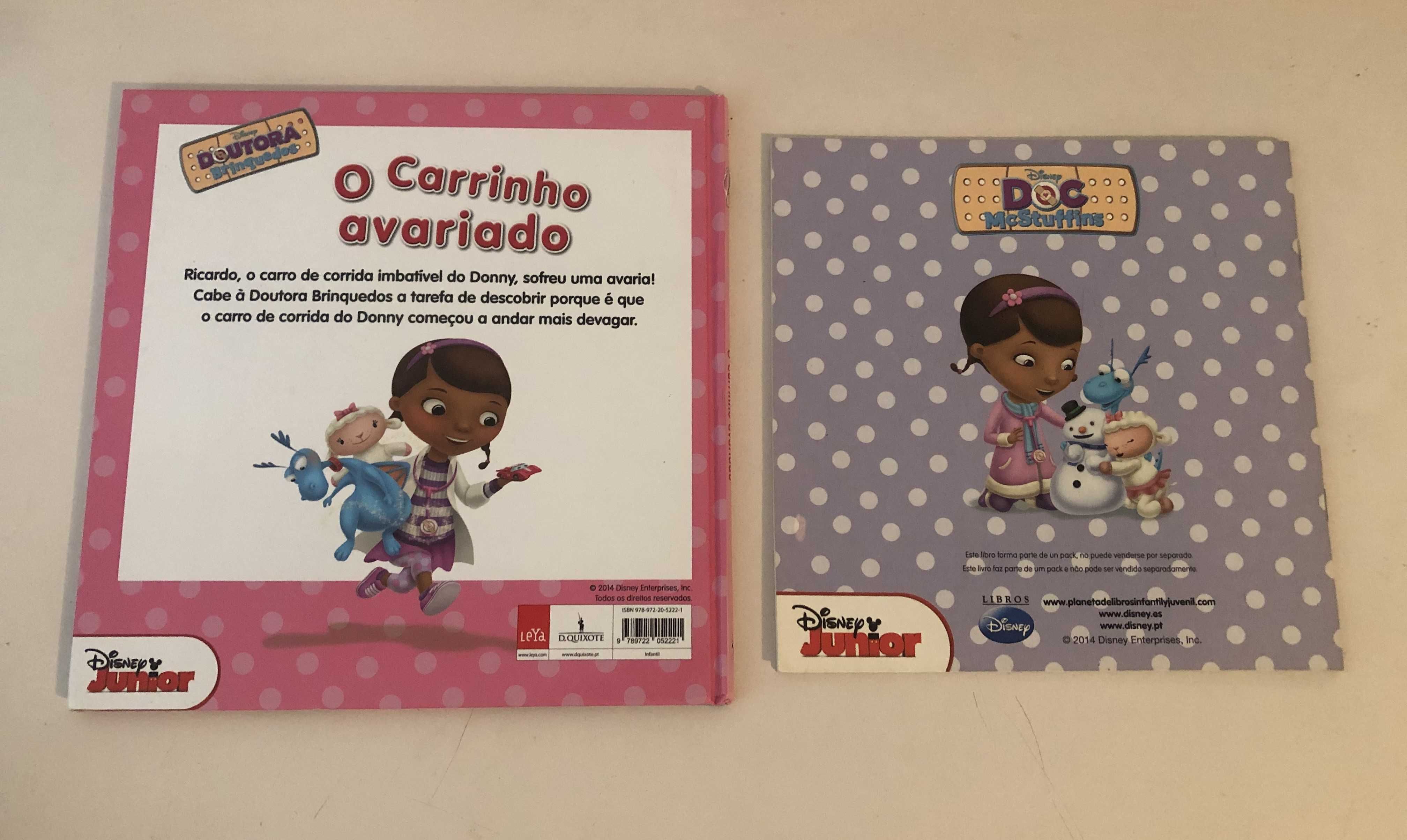 Lote 2 livros da coleção "Doutora Brinquedo"