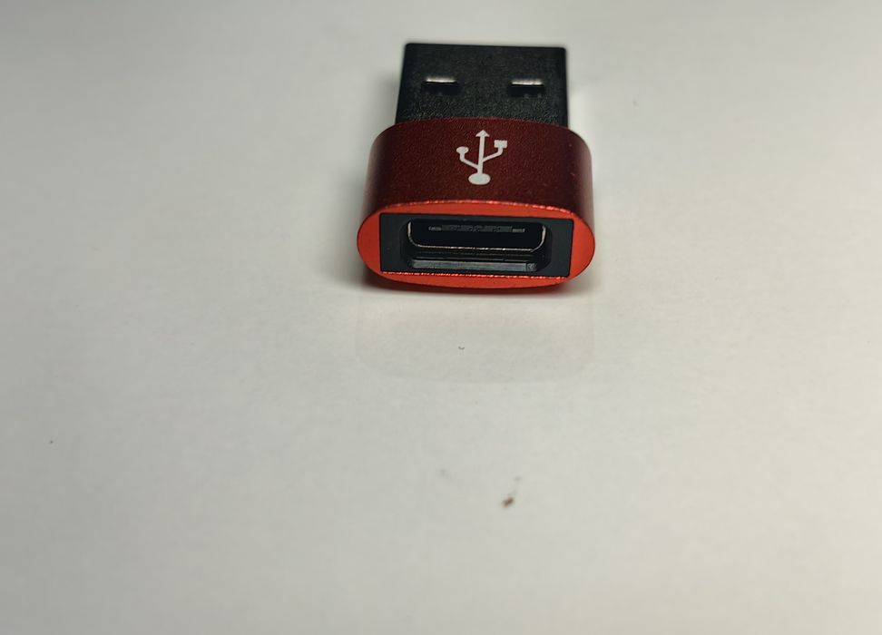Przejściówka USB na Usb C Czerwona nowa DPD