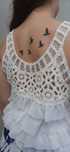 Blusa croché branca