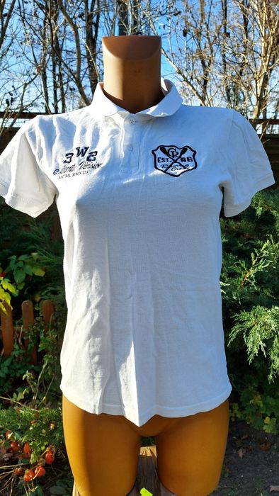 Koszulka polo biała chłopięca wiek 12/14 lat firma Red Blue