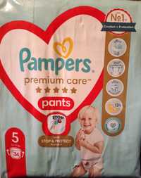 Pampers Premium Care Pieluchomajtki rozmiar 5 34 sztuk, 12kg - 17kg