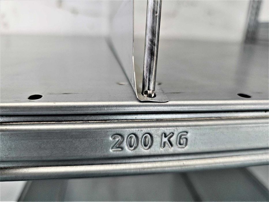 Regał Metalowy 82x200x396cm/9p Magazynowy Ocynk Garaż Warsztat Piwnica