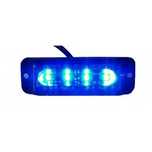 2x Lampa ostrzegawcza stroboskop niebieski Led Straż Pożarna 12-24V
