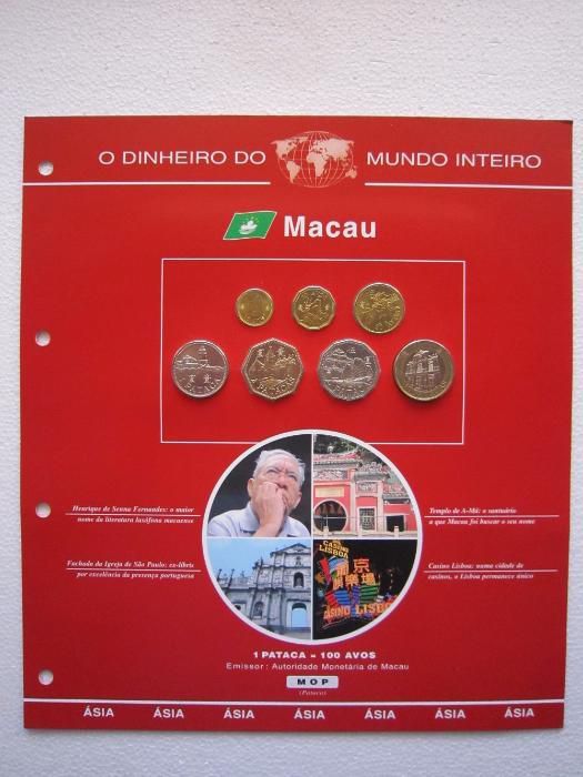 Set de moedas de Macau - Patacas
