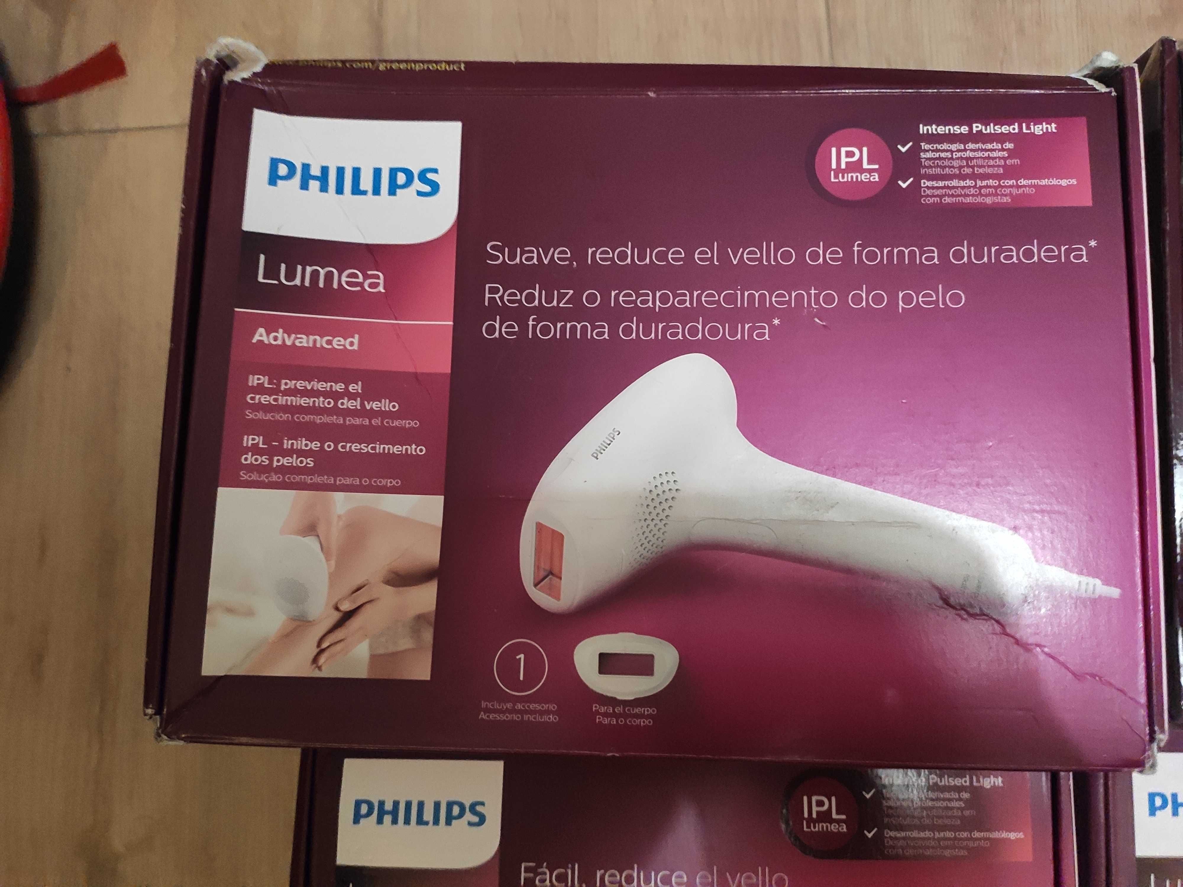 4 Depiladoras Luz Pulsada Philips Lumea Advanced e Essencial