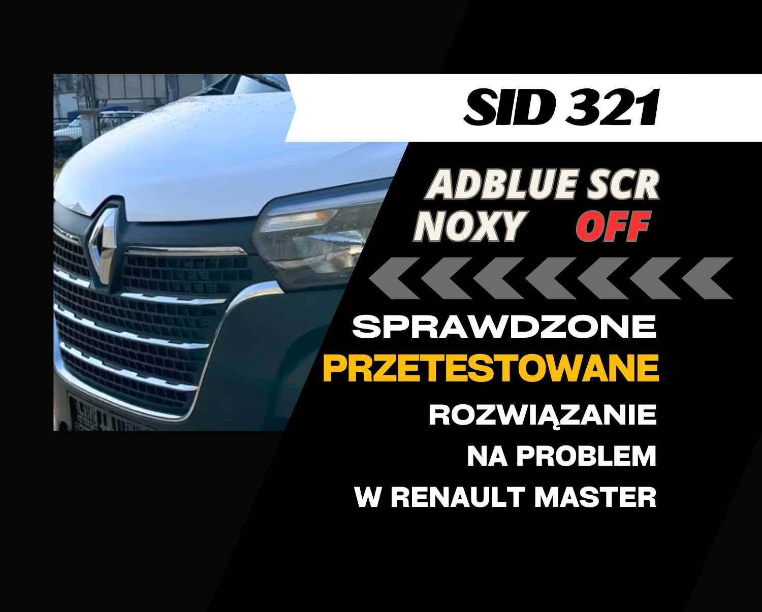 SID 321 AdBlue Renault Master Wyłączenie Naprawa BEZ EMULATORA