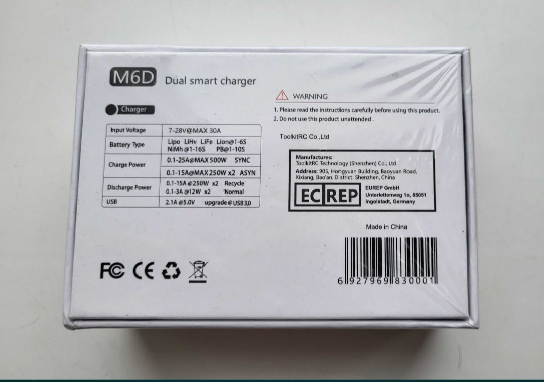 Зарядний пристрій Toolkitrc m6d v3