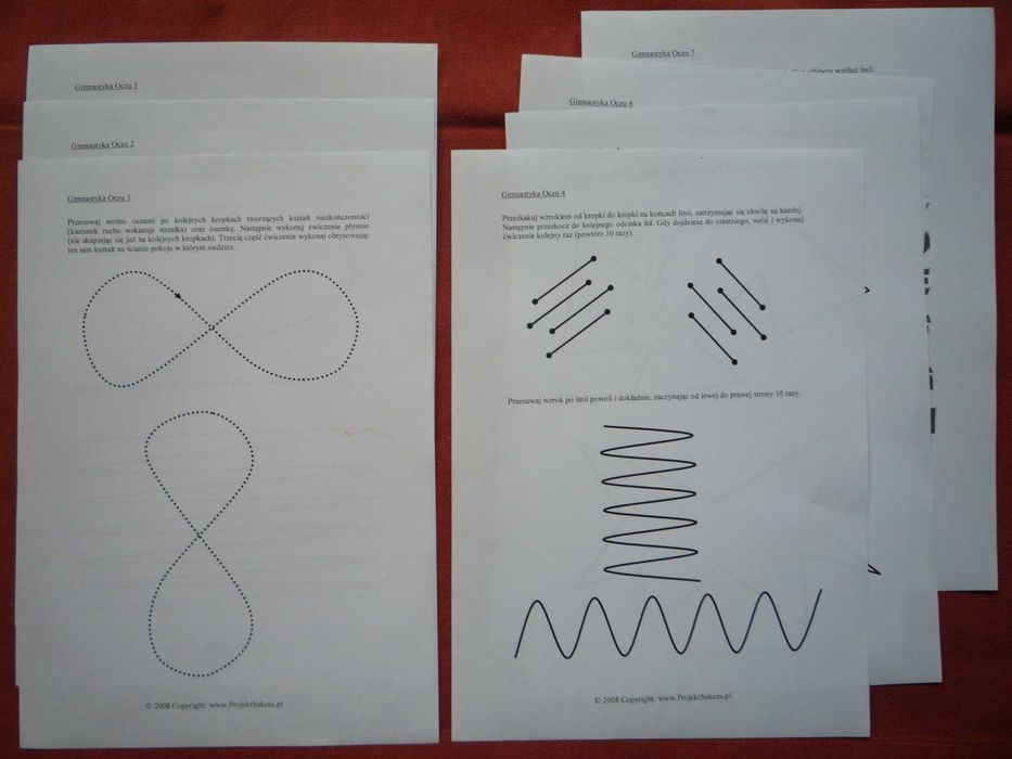 Nauka szybkiego czytania Ćwiczenia Trening Karty pracy