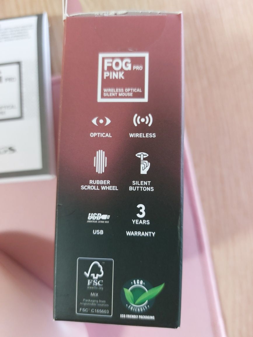 Rato Fog Pink, com tapete incluído, novo