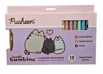 Kredki Bambino Disney Pusheen Grube Jumbo 18szt. Temperówka