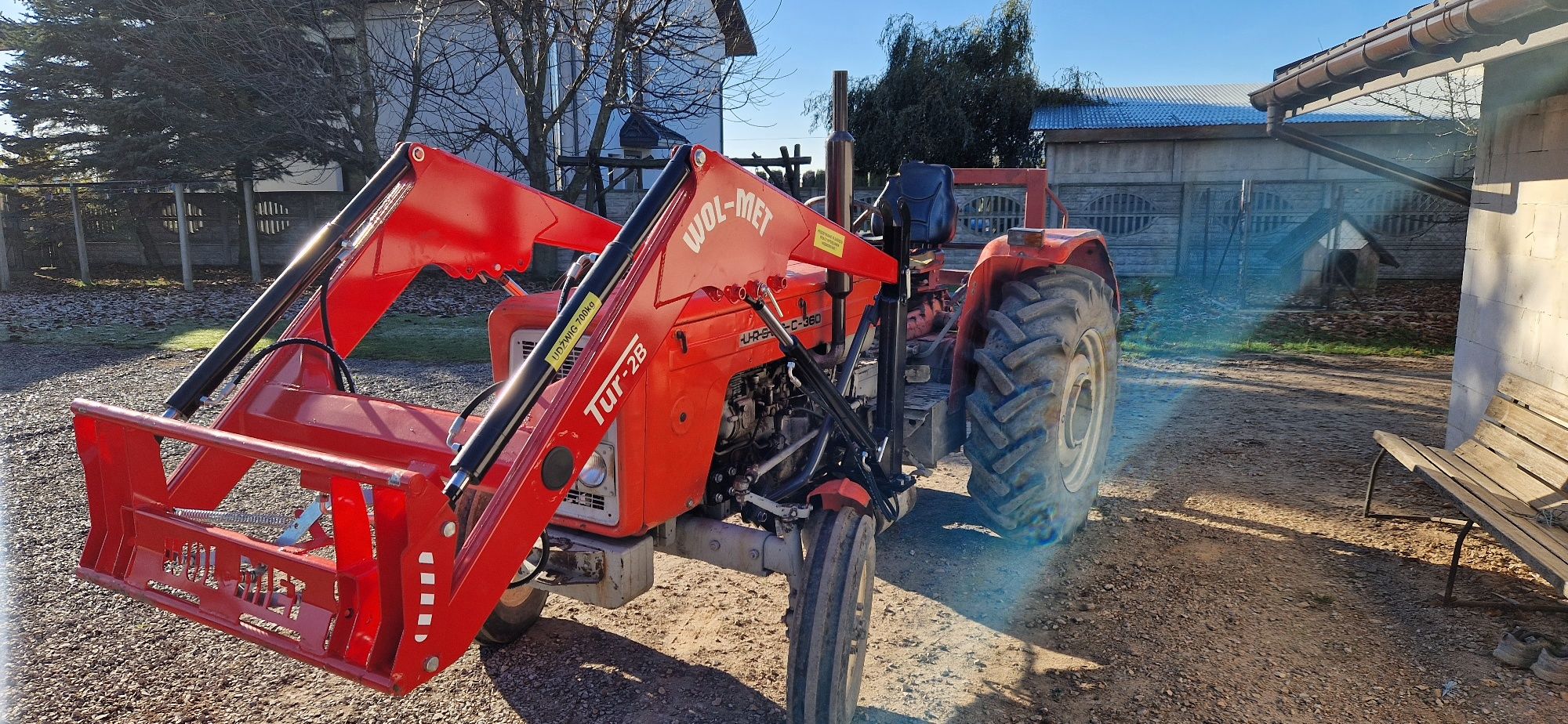 Ładowacz czołowy TUR 2 B EURORAMKA WOL MET C 330, C360,  MF, TUR