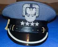Czapka garnizonowa wojsk lotniczych LWP PRL oficerska mundur kapitan