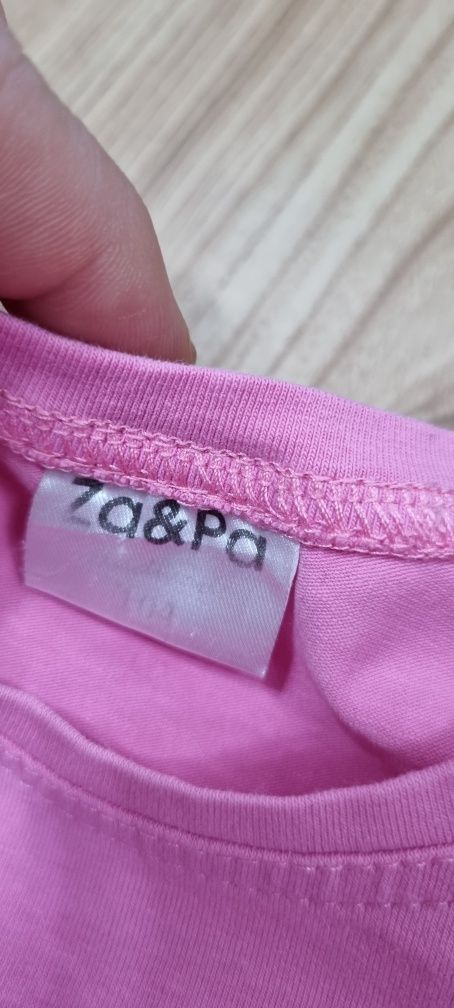 Bluzka T-shirt roz.104 Za&Pa kolor różowy