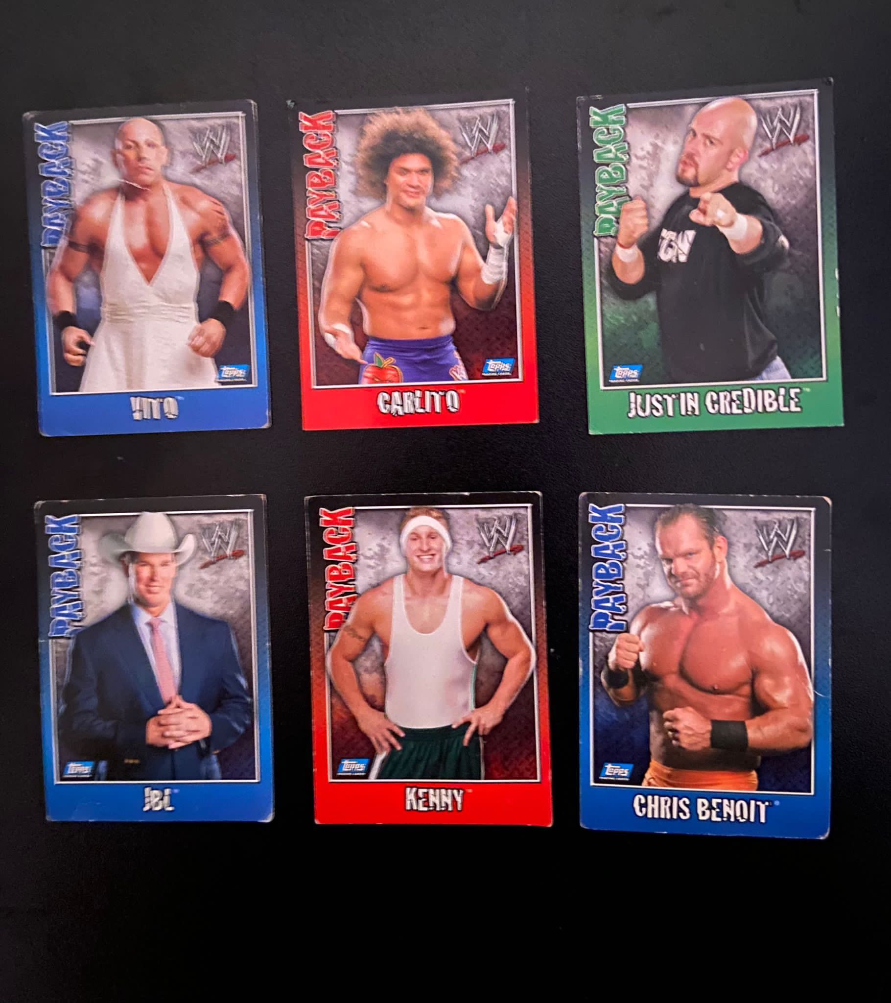 Vendo coleção de cartas WWE Payback (57 cartas)