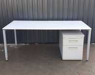 Biurka regulowane VS  biale 180x90
