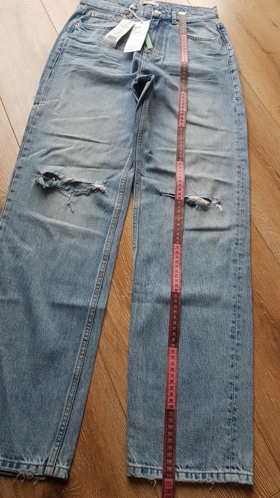 Jeans damski Gina Tricot 90S HIGH WAIST Dżinsy z prostymi nogawkami