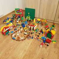 Ogromny zestaw Lego Duplo jak nowe farma, stajnia, las, warzywniak