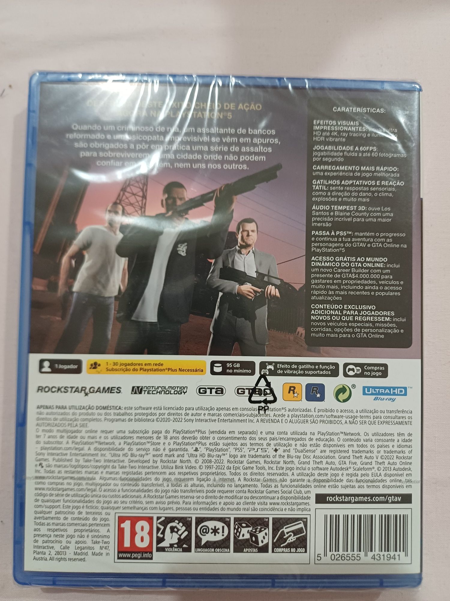 Vendo GTA V PS5 embalado