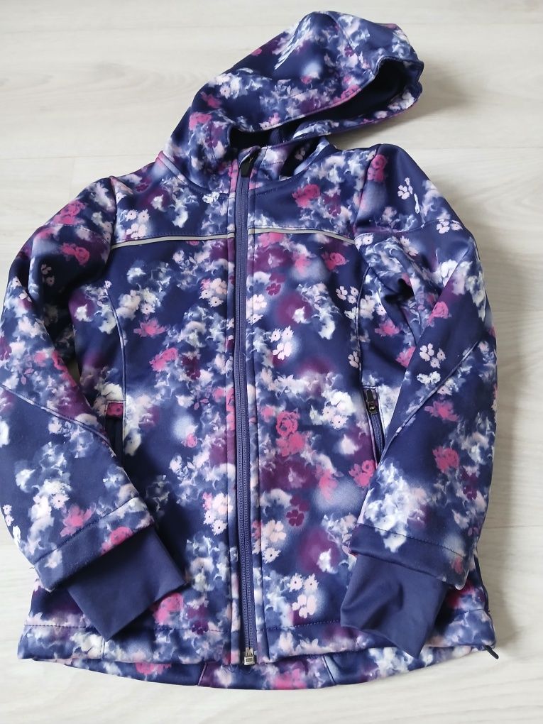 Zestaw kurtek dla dziewczynki 122 3w1 smyk przejściowa softshell kamiz